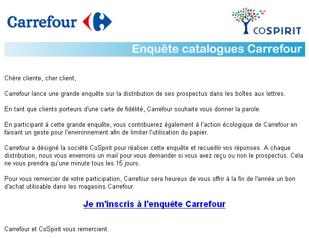 Carrefour s'interroge