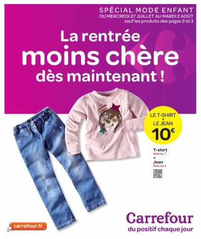 Carrefour la rentree moins chere des maintenant