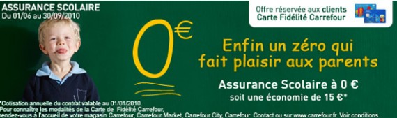 assurance scolaire carrefour gratuite