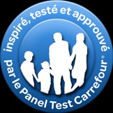 logo inspires testes et approuves par le Panel Test carrefour