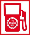 carburant carrefour garantie prix le plus bas logo