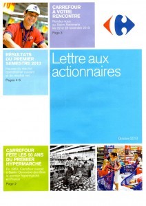 lettre aux actionnaires carrefour 2013