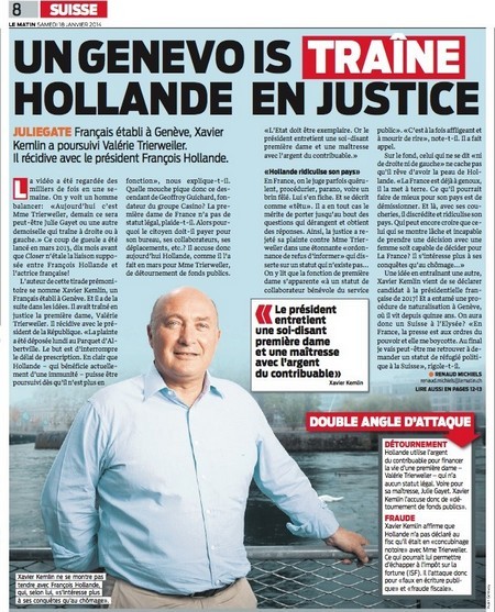 xavier kemlin plainte hollande le matin suisse